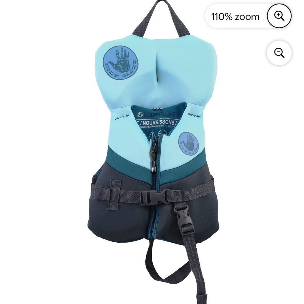 Babies Blue and Black Life Vest